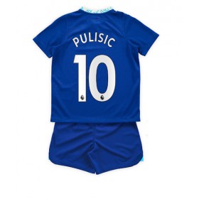 Baby Fußballbekleidung Chelsea Christian Pulisic #10 Heimtrikot 2022-23 Kurzarm (+ kurze hosen)